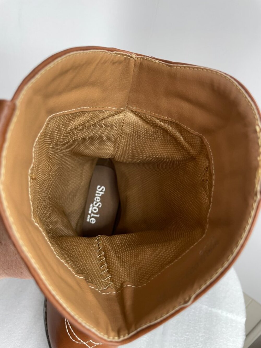 SheSole Brown Faux Leather Embroidered Cowboy Western Cowgirl Boots Women's 8.5 - Picture 9 of 13
